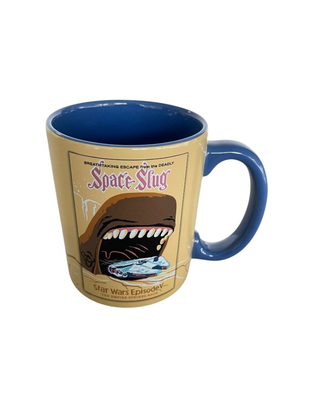 Disney Star Wars Empire Strikes Back Millennium Falcon Space Slug Poster Mug